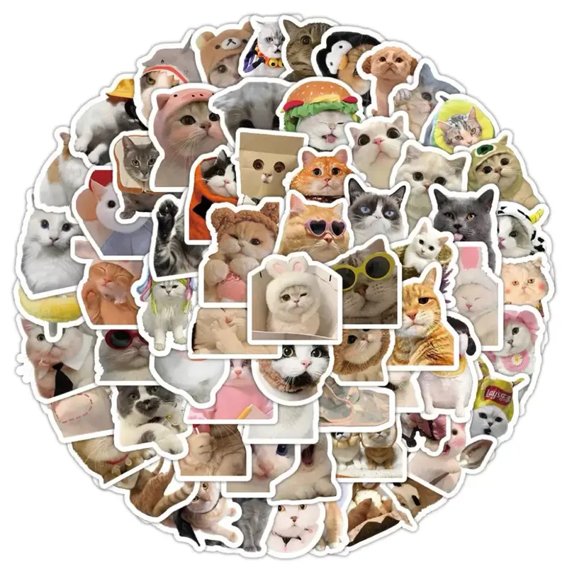 [Random 5 Stickers] Funny Pet Stickers, Cat & Dog Emojis