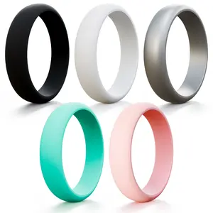 Silicone Rings – Classic Black Rubber Wedding Band , Hypoallergenic & Durable Silicone Ring for Gym, Outdoor Work & Everyday Wear #Summervibes
