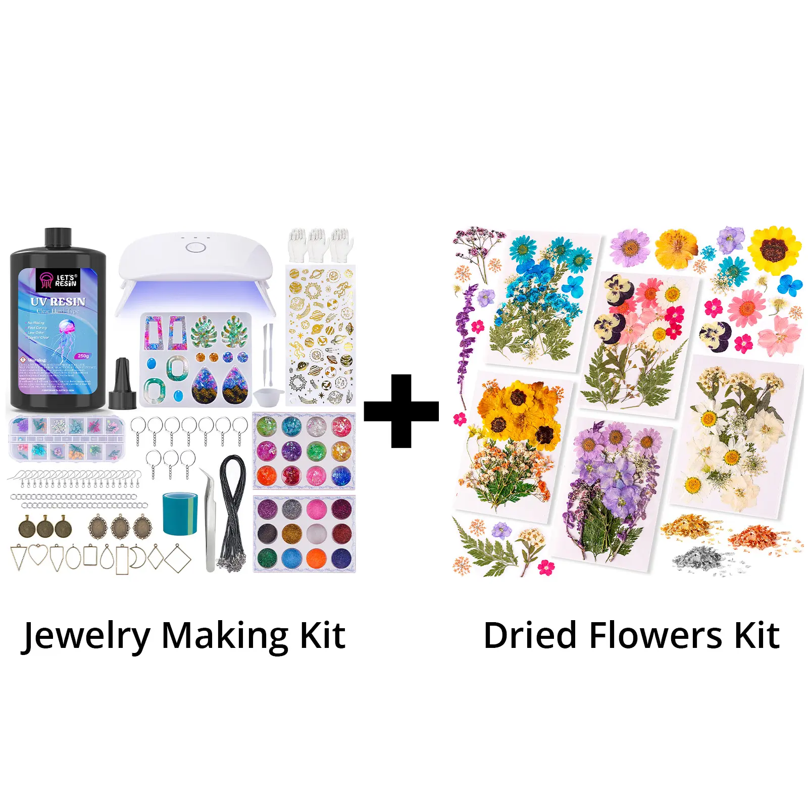 Jewelry Kit & Dried Flowers 