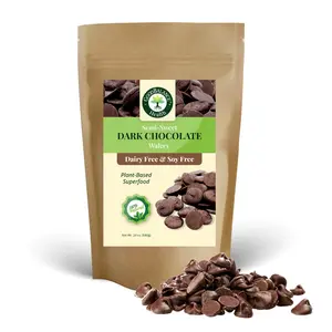 Good Balance Health Dark Chocolate Wafers, Semi Sweet, Dairy Free, Soy Free, Melting Chocolate for Deserts, Baking, Fondue, Dipping, Decorations, 1 Resealable Bag, 12 ounces Snack Dessert