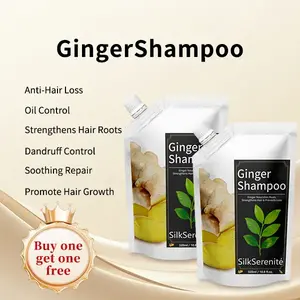 [SALE Buy1 Get 1 Free ] SilkSerenité Ginger Shampoo Anti-Hair Loss& Oil Control Dandruff Relief& Hair Growth | 320ml