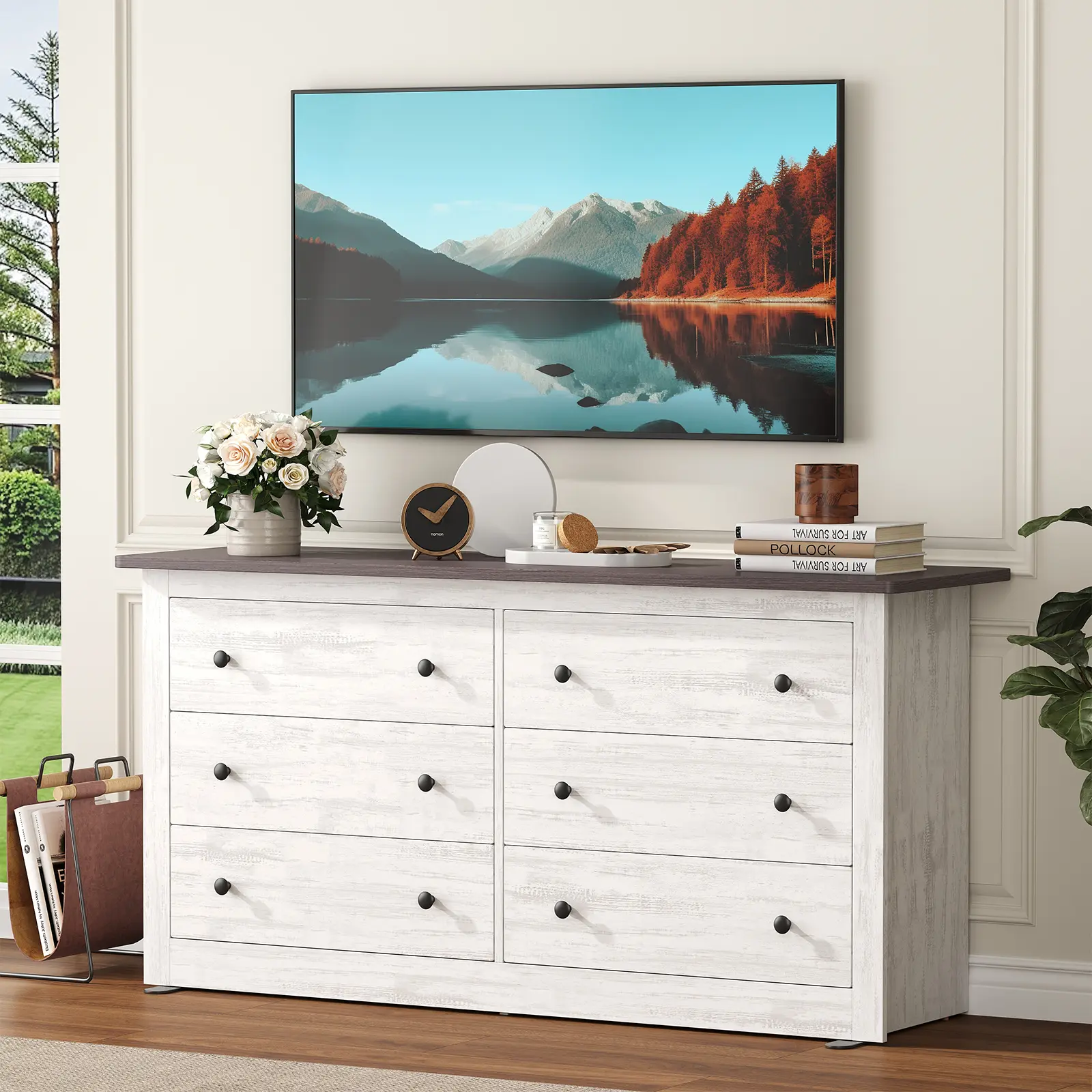 59in Wood Dresser 6 Drawer Storage Cabinet Vintage Dresser Chest of Drawers for Bedroom and Living Room - TikTok Shop 59in Wood Dresser 6 Drawer Storage Cabinet Vintage Dresser Chest of Drawers for Bedroom and Living Room - TikTok Shop