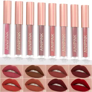 AINIPINK Triangular Velvet Lip Gloss Matte Shades for Every Skin Tone Long Lasting Waterproof Cruelty Free Lipstick Makeup