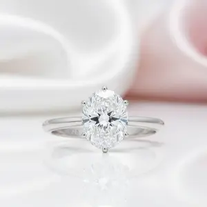 1.5ct Oval Cut Diamond Option Engagement Ring