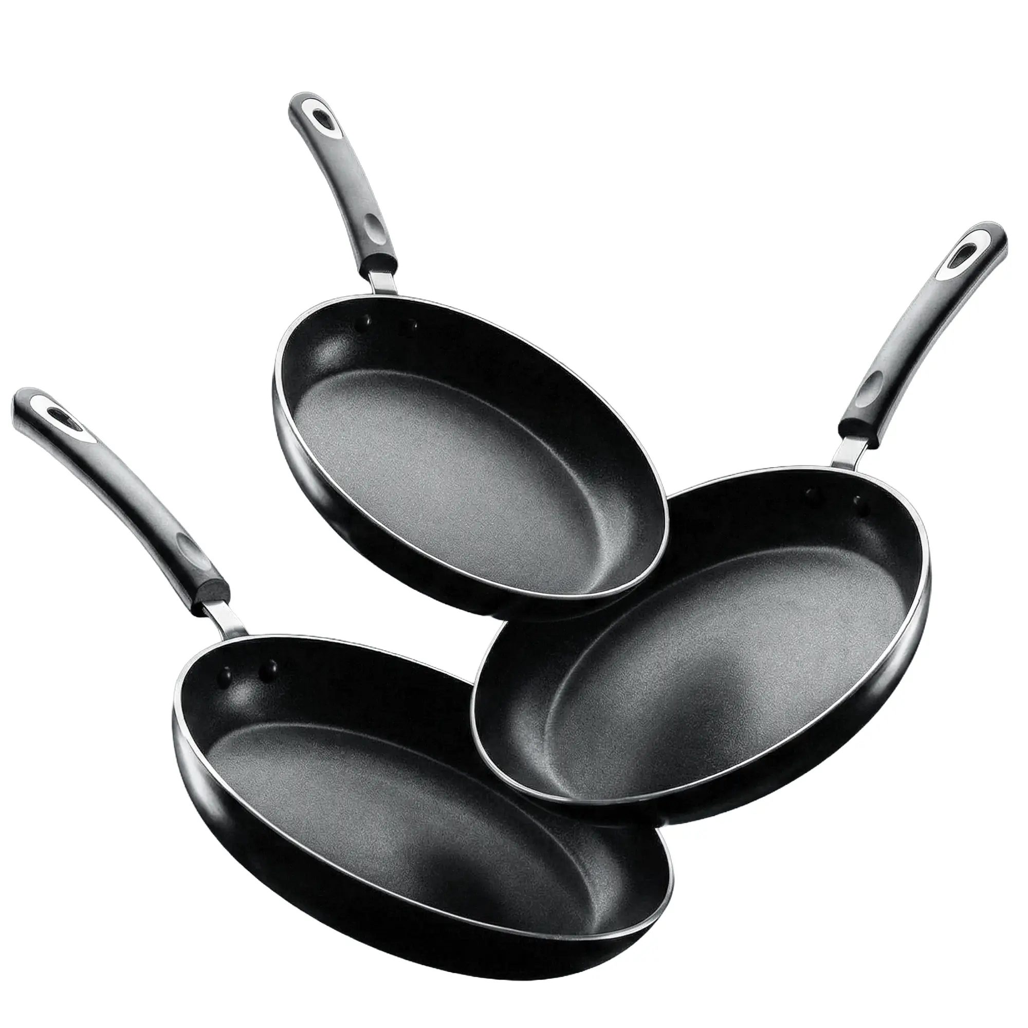【Haul Deal】Utopia Kitchen 3 - Piece Non-Stick Frying Pan Set – Includes 8", 9.5", & 11" Pans with Induction Bottom Durable Nonstick Coating, Handle for Comfort, & Dishwasher Safe! Aluminium Ceramic Cookware Cooking