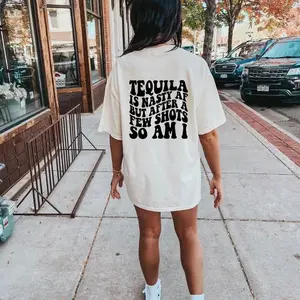 Tequila is Nasty But After A Few Shots So AmI Fabric Shirt