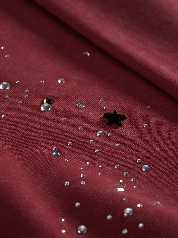 Aelfric Eden Hotfix Rhinestone Star Zip Up Hoodie Vintage Washed Hoodies Streetwear Hooded Sweatshirts Jackets Unisex zip up hoodie