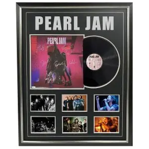 Music – Pearl Jam – Ten Signed & Framed Album Cover #...