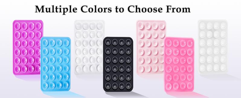 Sucky Silicone Suction Phone Case Adhesive Mount - Anti-Slip Holder, Hands-Free Fidget Toy, Phone Accessory for iPhone and Android (Deep Black) Sucky Silicone Suction Phone Case Adhesive Mount - Anti-Slip Holder, Hands-Free Fidget Toy, Phone Accessory for iPhone and Android (Deep Black)