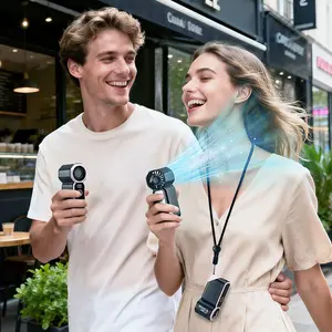 JOYTUTUS 2026 Handheld Mini Fan, 4 Wind Power USB Rechargeable Portable Fan [6-18 Working Hours] with Pocket Design 89g, Handheld Neck Desk Use, Small Personal Cooling Travel/Summer/Concerts Essentials, Gifts for Her, Women Men Kids