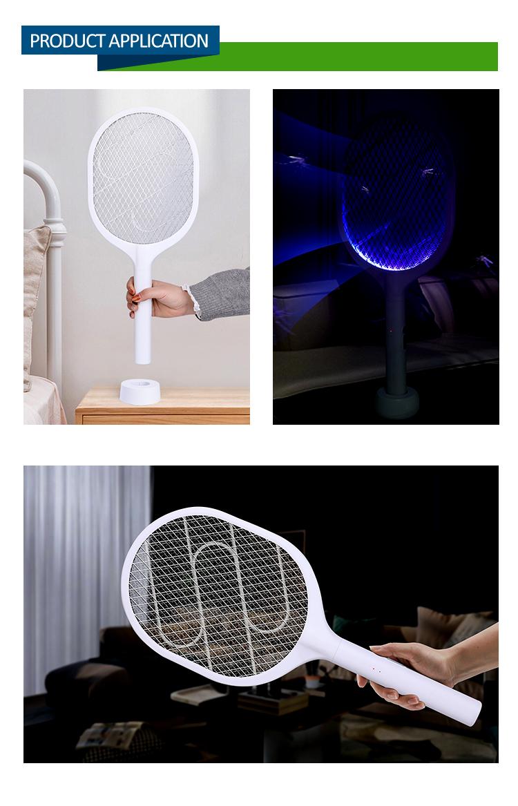 Rechargeable Electric Fly Swatter,Bug Zapper Racket with 1200mAh Battery, USB-C Charging,Mosquito Killer with Purple Light,Triple-Layer Safety Net, Ideal for Indoor&Outdoor Use