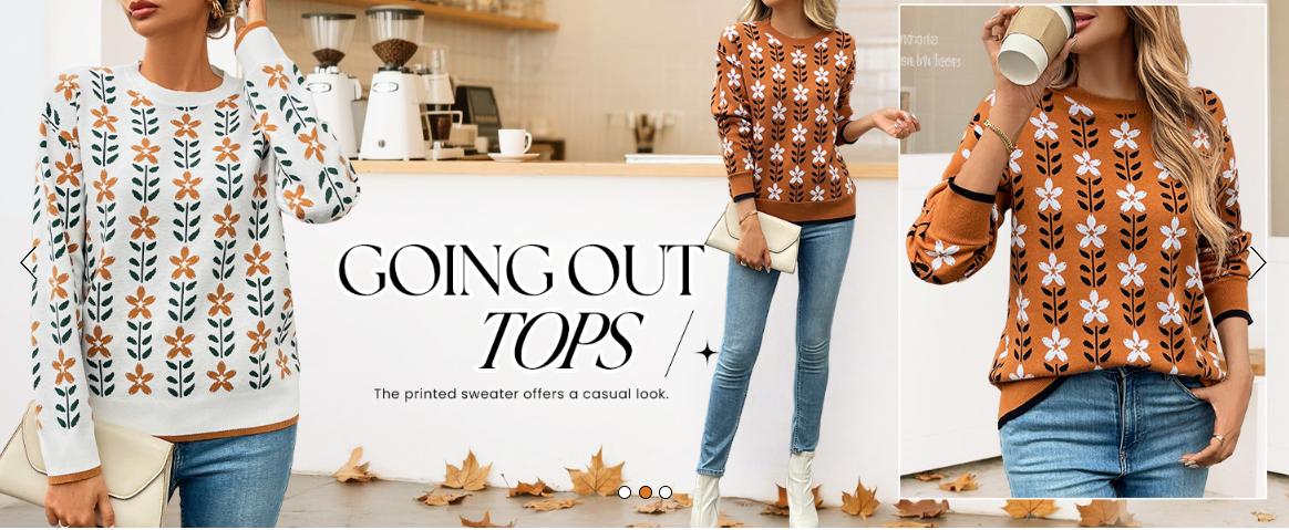 ZESICA Women's Long Sleeve Crewneck Sweater 2025 Fall Printed Cute Oversized Knitted Pullover Tops Trendy Clothes