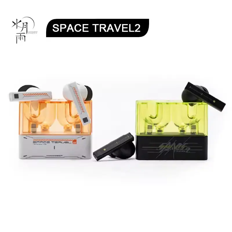 MOONDROP Space Travel 2 earphone HiFi Noise-Canceling TWS wiress Bluetooth 6.0 ANC Low-latency Game Mode SBC/AAC gaming headset tiktokshopbacktoschool,back to school,back to school haul