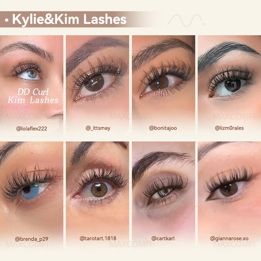 Spider Lashes  Length Lock Breeze Maxcomfi DDcurl Kim Lashes Clusters DIY Your Lash Map