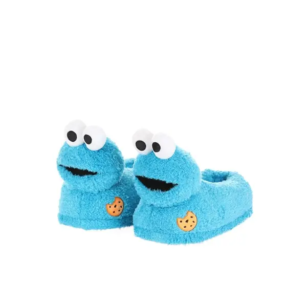 Adult Cookie Monster Plush Slippers, Footwear, Slip On