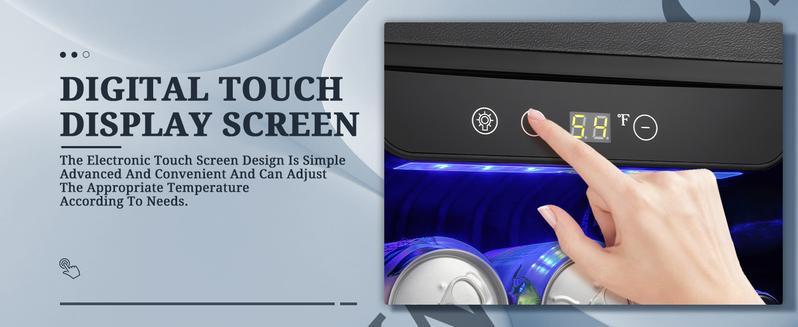 Antarctic Star Beverage Refrigerator Cooler-68 Can 16 Bottle Mini Fridge for Soda Beer Wine Champagne,Glass Door, Knob Control,Drink Dispenser, for Home and Bar,1.7Cu.Ft,Black wine  cooler