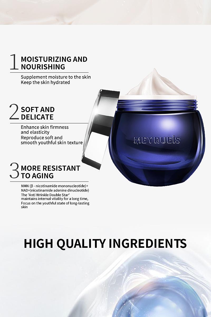 NMN + NAD+Anti-Aging Moisturizer – Lightweight, Non-Greasy, Firms & Smooths Fine Lines | For Sensitive Skin