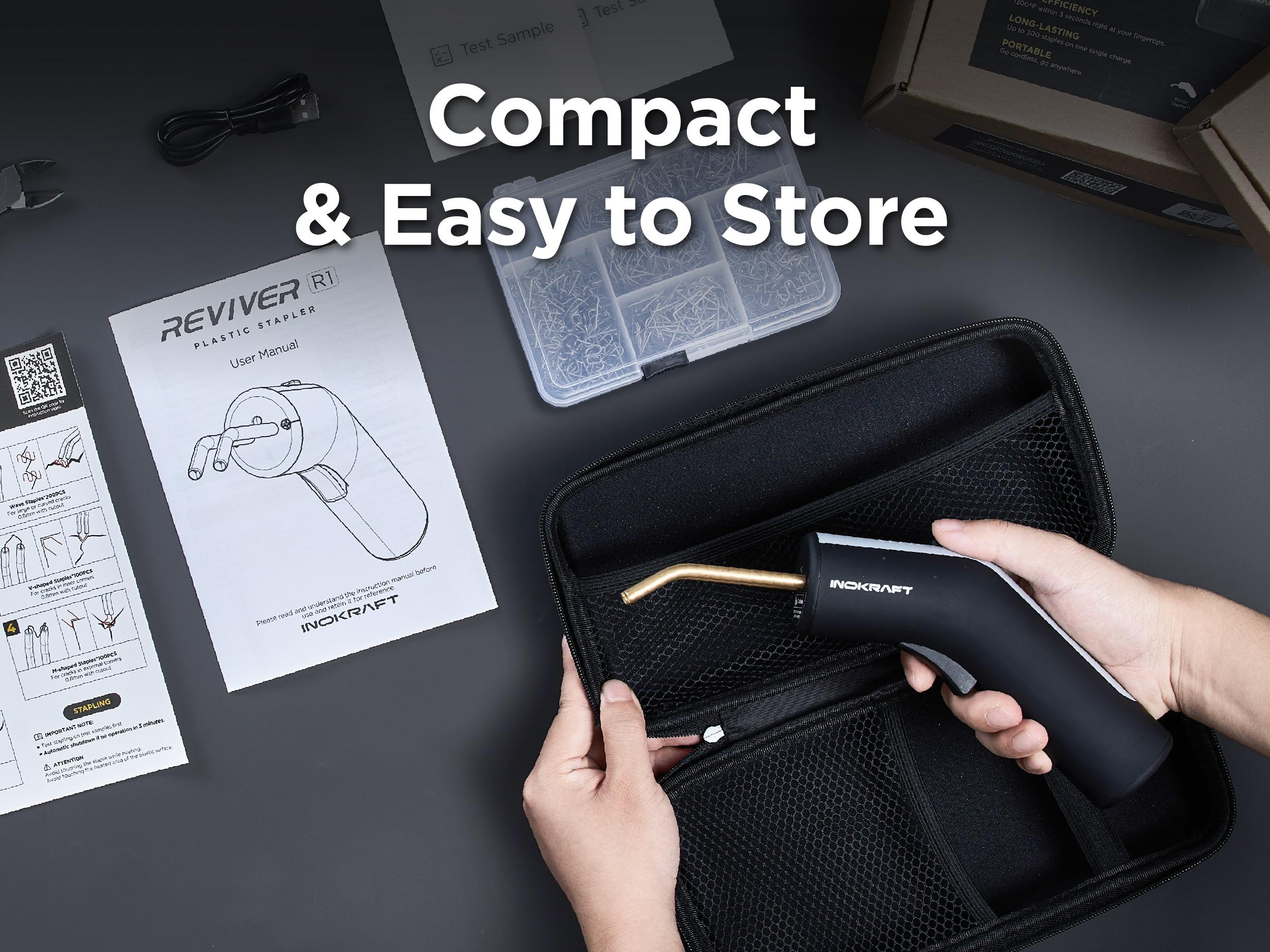 INOKRAFT Plastic Welder, Plastic Welding Kit, Plastic Stapler