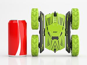 SGILE RC Stunt Car Toy - 4WD Remote Control Car for Kids Ages 6-12, 2 Sided 360° Rotating, USB Charging Cable Included, Not Applicable