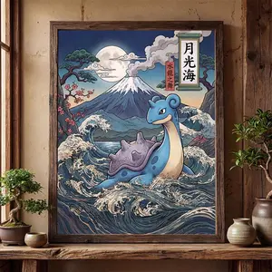 Lapras Fan Art Poster Inspired Wall Art Print Decor