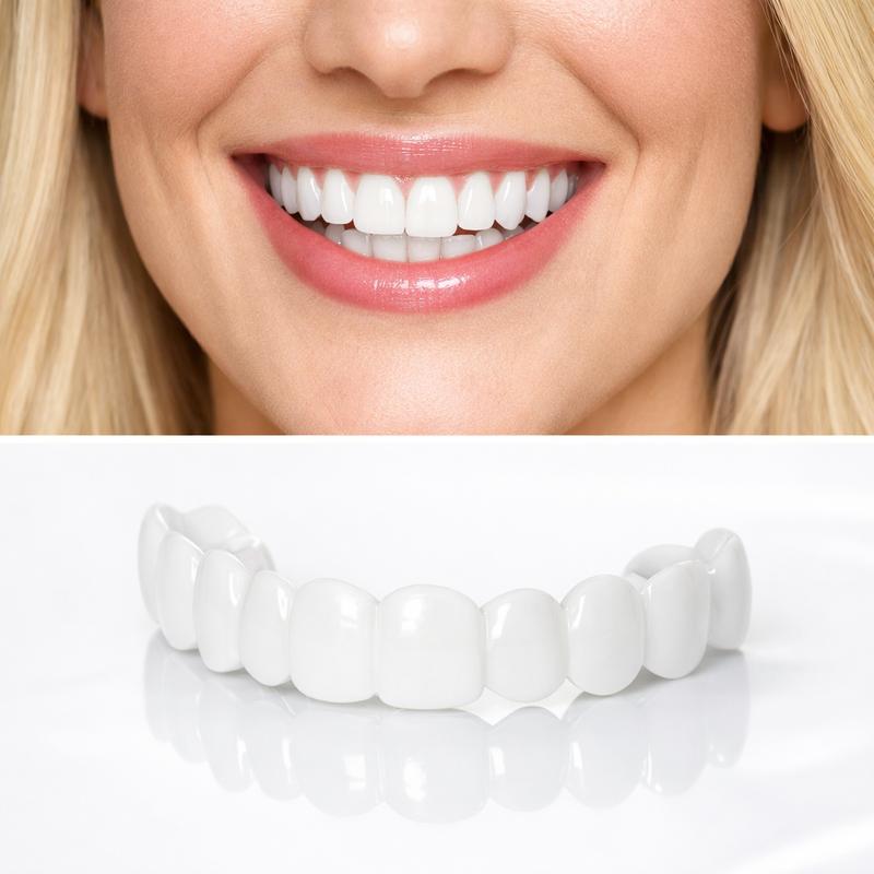 【3 Pairs】Snap On Veneers for Men & Women  Instant Whitening Smile Kit - Natural Look Reusable False Teeth Cover for Party & Daily