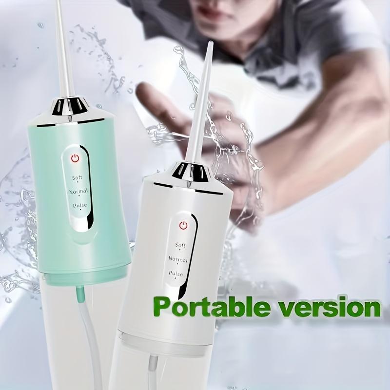 USB Rechargeable Home Mouthwash, Powerful Portable Irrigator with 3 Modes And 4 Nozzles for Teeth Cleaning, Travel Cordless Oral Rinser, Travel Dental Rinse, Home Electric Pulse Dental Cleaner, Father's Day Gift, Holiday Gift, Christmas Gift