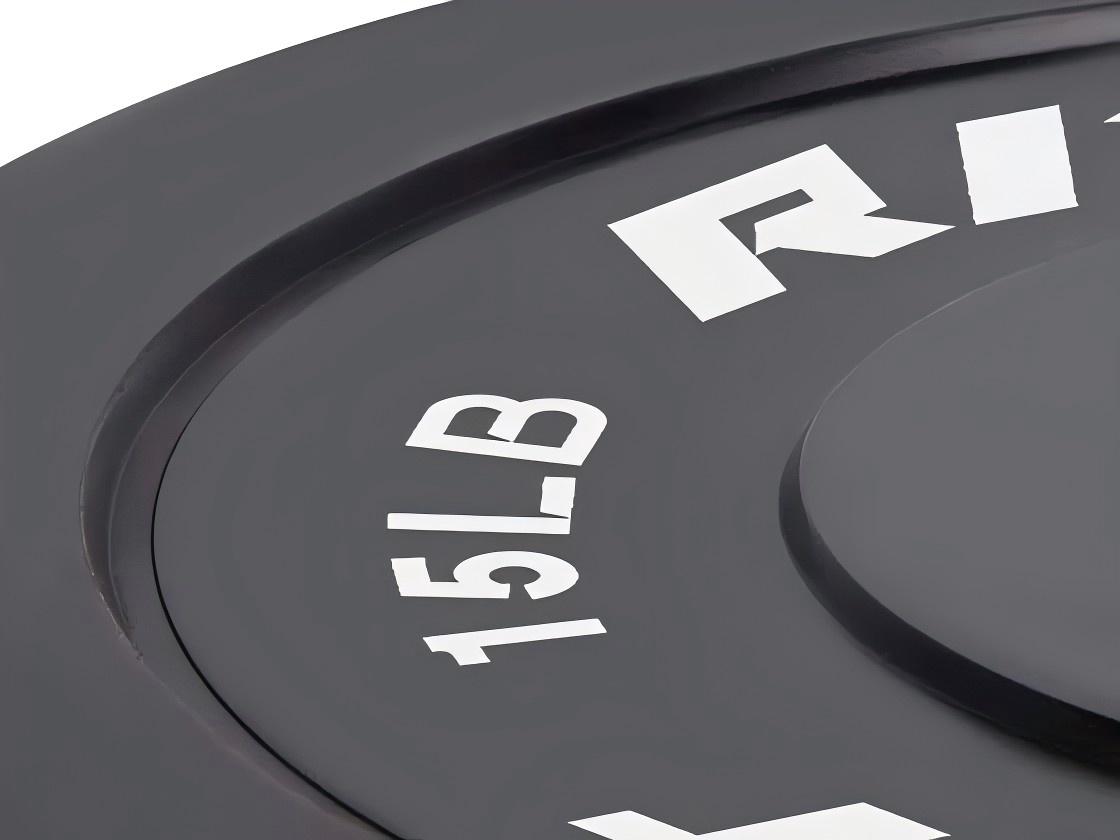 RitFit Bumper Plates Olympic Rubber Weight Plates, 2-inch