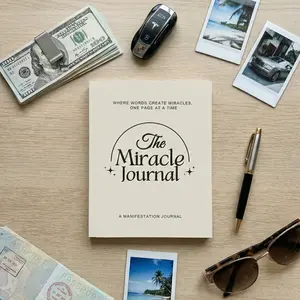 Premium Manifestation Notebook & Miracle Daily Journal | Law of Attraction Planner for Mindfulness, Goal Setting & Gratitude Diary