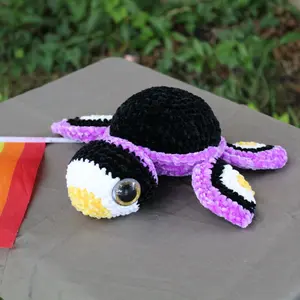 Non Binary Pride Crochet Sea Turtle