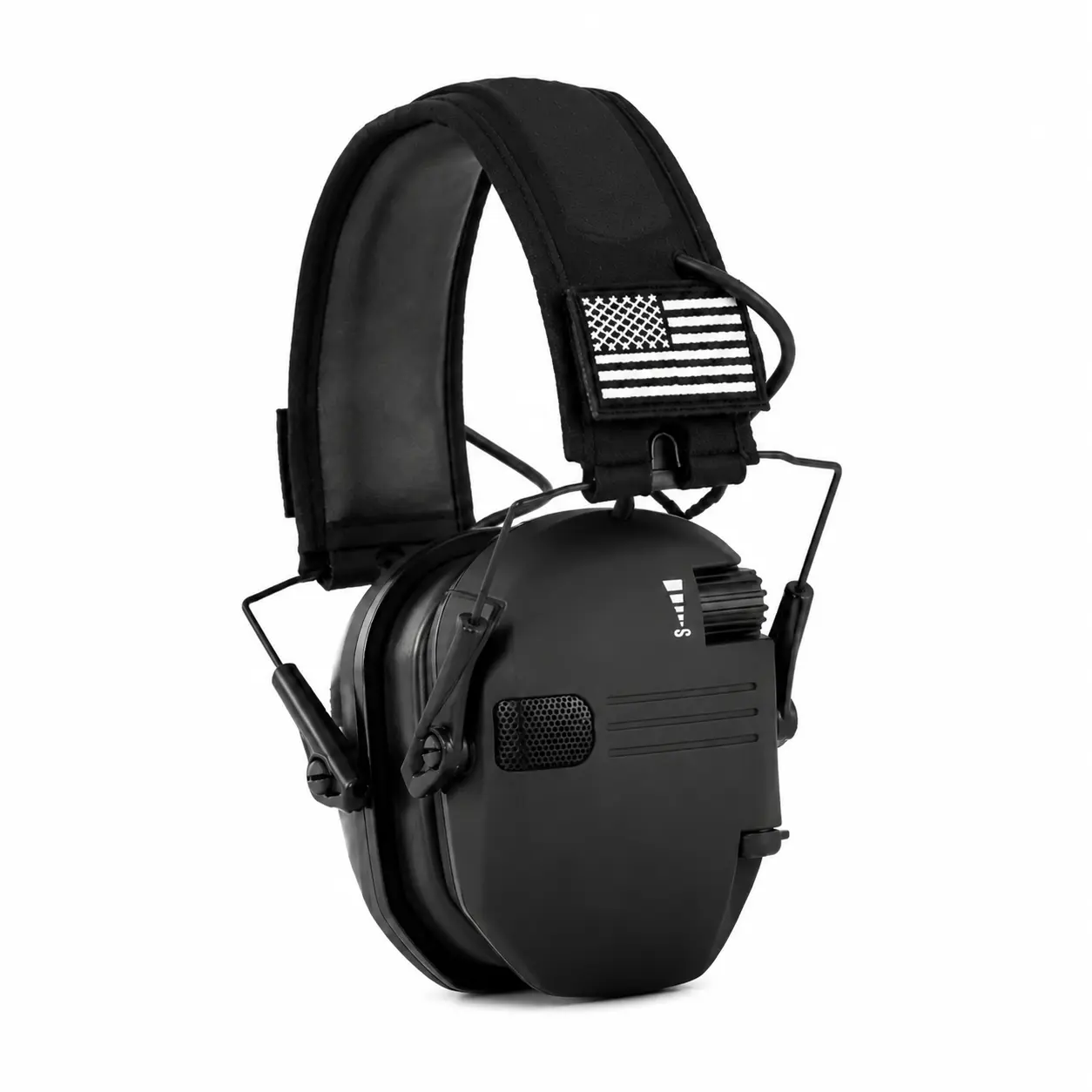 Tactical Electronic Hearing Protection Earmuffs, Shooting Headphones with AUX Input, Outdoor Hunting Range Gear