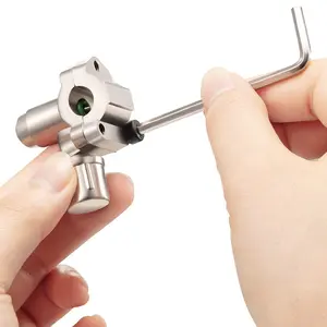 2pcs Piercing Tap Valve Kits Compatible with 1/4, 5/16, 3/8 Inch Outer Diameter Pipes, Car Air Conditioning Refrigerant Charging , Connect to R12/ R22 Port Only