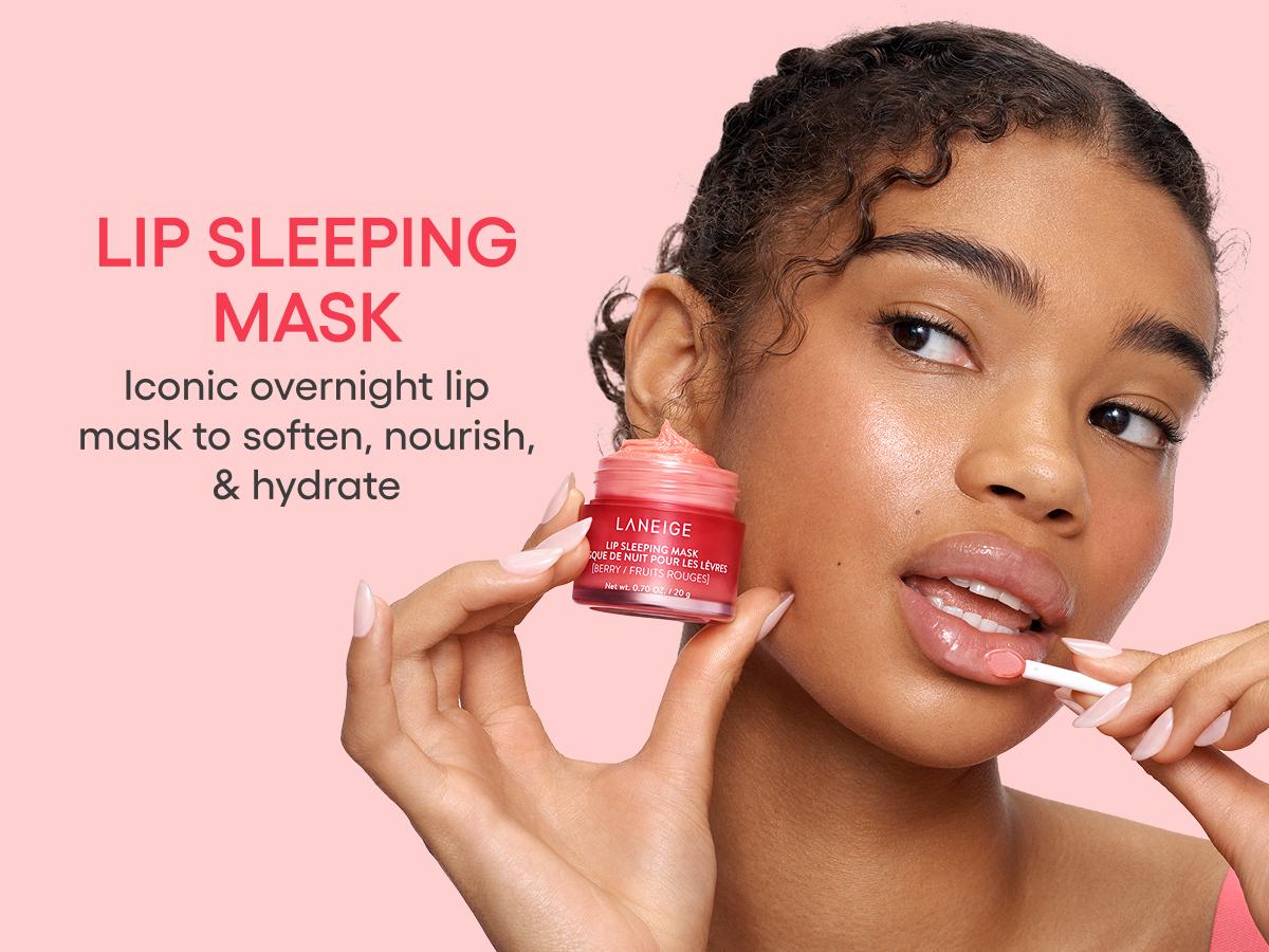 Laneige Lip Sleeping Mask, Hydrating and Nourishing Lip Mask, Korean Lip Care, Infused with Vitamin C, Murumuru & Shea Butter