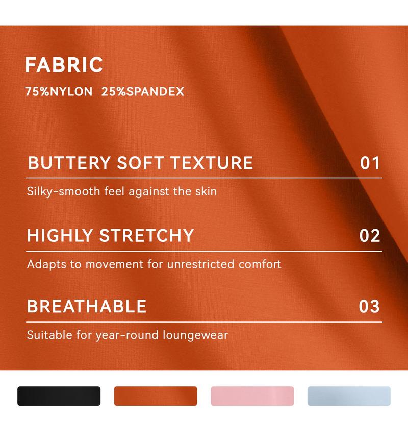 OQQ Women’s Comfy Two-Piece Button-Down Pajama Set – Long Sleeve & Ruffle Hem Shorts