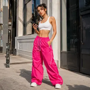 ️ WASSUP Women's Quick-Dry Hiking Pants | Water-Resistant & Windproof Outdoor Parachute Pants | Summer Lightweight Camping Workwear Trousers for Petite Ladies ‍️