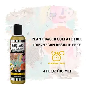 Dollylocks Conditioning Oil | Unscented | Fragrance Free | Hair Growth Scalp Nourishing with Organic Plant-based Ingredients. Moisture for Braids, Locs, Twists, Curls, and Dreadlocks. Dry scalp relief removing dandruff and buildup. All hair types.