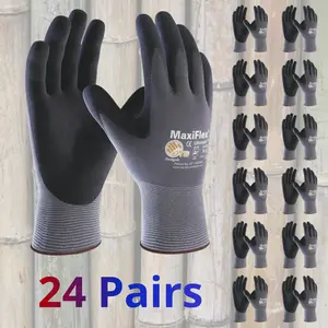 12 Pairs MaxiFlex Gloves | 12 Pares Guantes Para Trabajo - Guantes MaxiFlex | Work Gloves