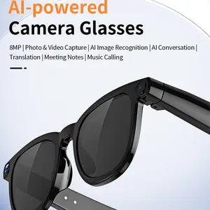 Smart Al-powered Camera Glasses 8MP | Photo & Video Capture Al Image Recognition | AI Conversation Translation | Music Calling  |  Bluetooth Sunglasses