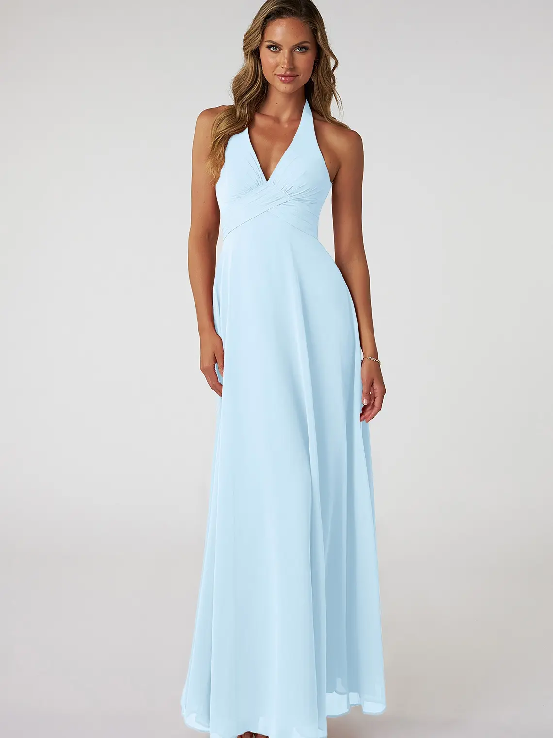 Azazie Tessie A-Line Halter V-Neck Pleated Empire Bridesmaid Wedding Guest Formal Dress - TikTok Shop Azazie Tessie A-Line Halter V-Neck Pleated Empire Bridesmaid Wedding Guest Formal Dress - TikTok Shop