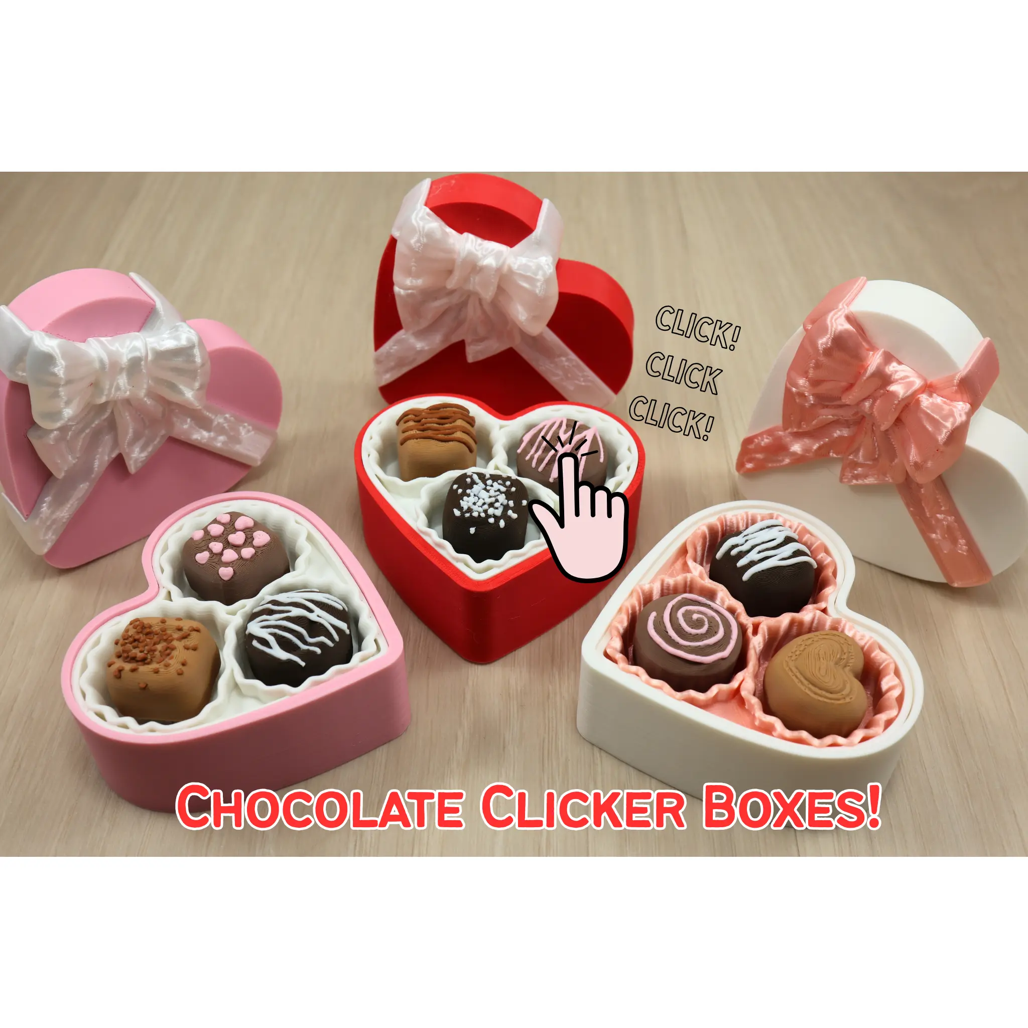 Sweetheart Chocolate fidget Clicker Box