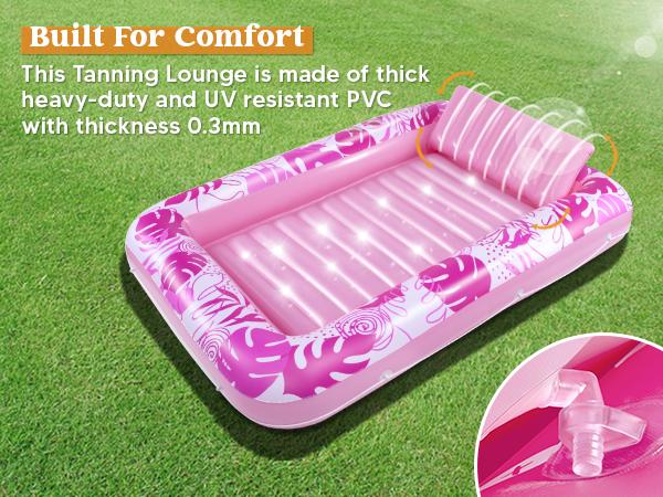 Sloosh-L/XL Inflatable Tanning Pool Lounge Float With Cup Holder, 70"X46"/85″ x 57″ More Large Sun Tan Tub Adult Pool Floats Raft easter gifts for kids Sloosh-L/XL Inflatable Tanning Pool Lounge Float With Cup Holder, 70"X46"/85″ x 57″ More Large Sun Tan Tub Adult Pool Floats Raft easter gifts for kids