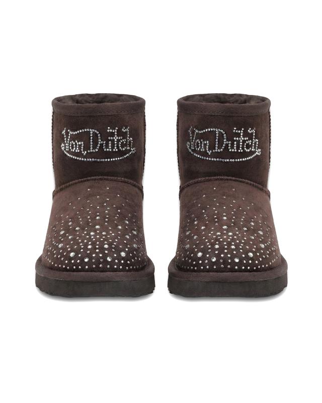 RHINESTONE SHEARLING BOOT
