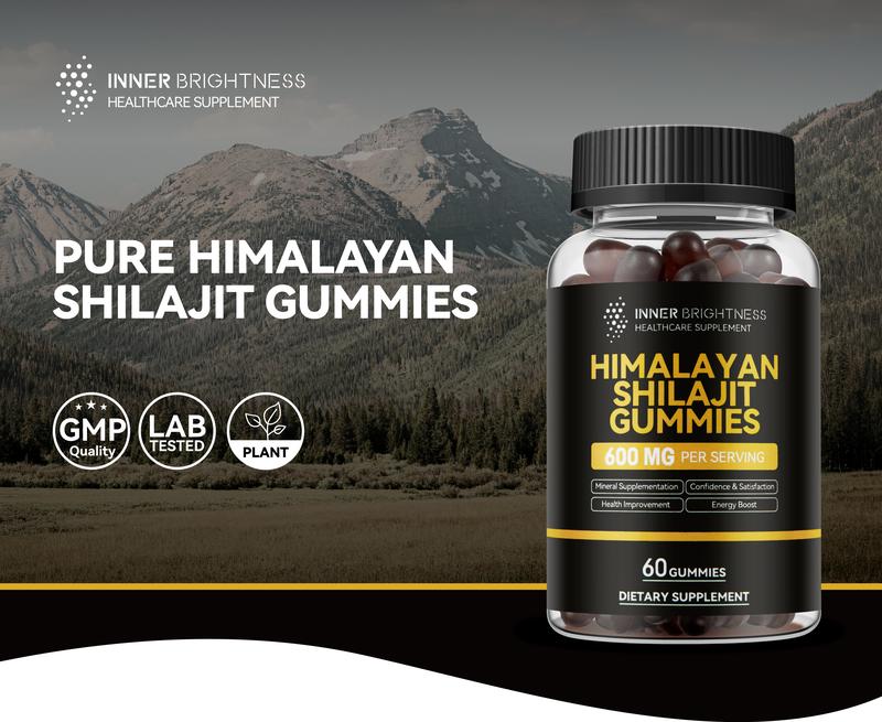 Himalayan Shilajit Gummies for Men & Women - 600mg, Non-GMO, Gluten-Free, Sugar-Free Shilajit Gummies with Fiber, for Energy, Immunity & Stamina - 60 Count Himalayan Shilajit Gummies for Men & Women - 600mg, Non-GMO, Gluten-Free, Sugar-Free Shilajit Gummies with Fiber, for Energy, Immunity & Stamina - 60 Count