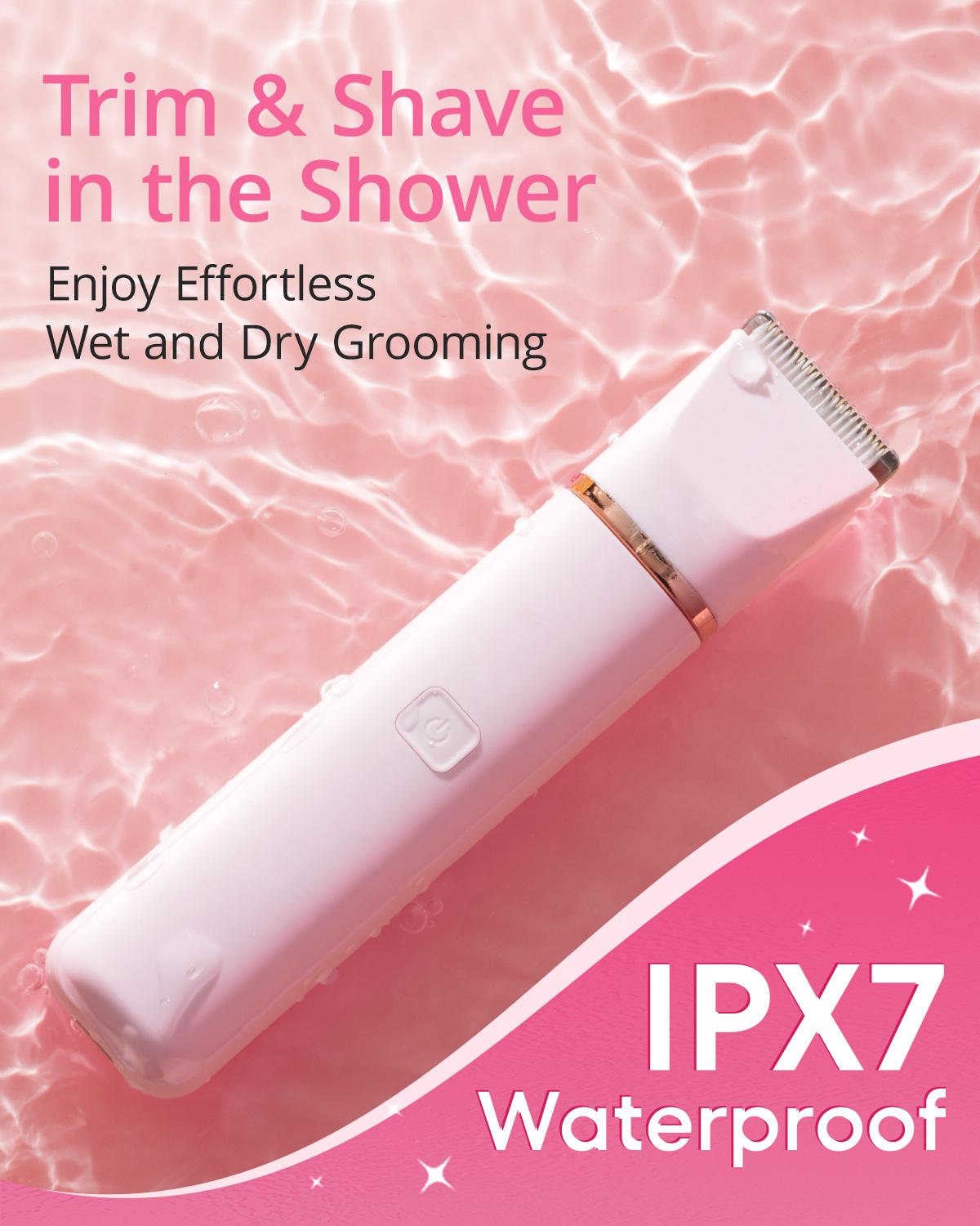 VOGCREST Electric Bikini Shaver & Facial Eyebrow Hair Trimmer for Women, Rechargeable and Portable  Lady Facial Razor Gift Set