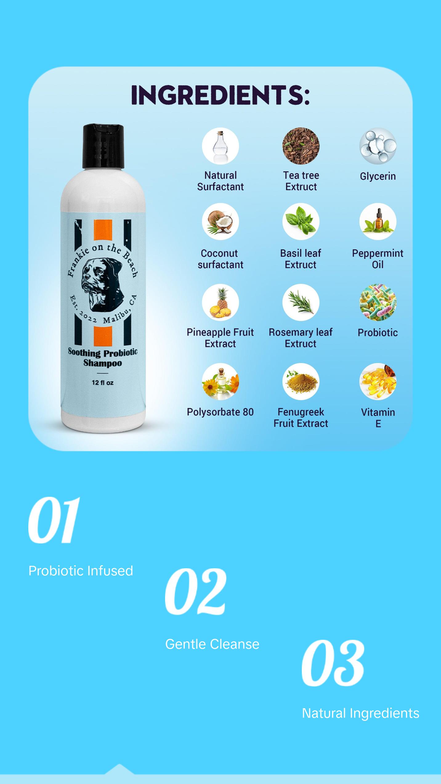 Frankie on the Beach Soothing Probiotic Shampoo