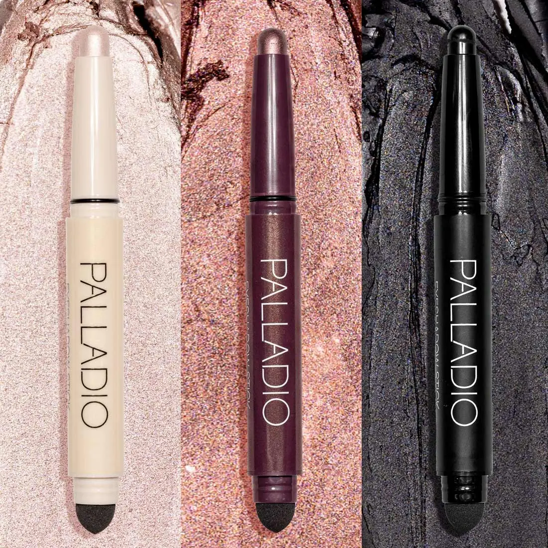 Burgundy Smokey Eyeshadow Stick Trio