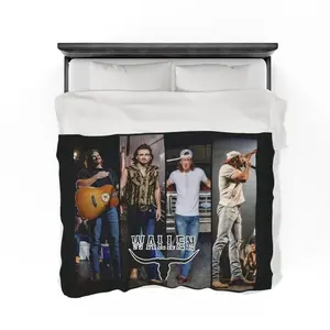 M.Wallen Fleece Blanket, Country Music Western Throw for Concerts & Fans