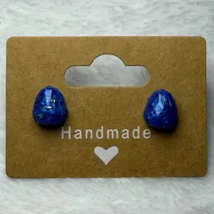 Sapphire Blue Stud Earrings