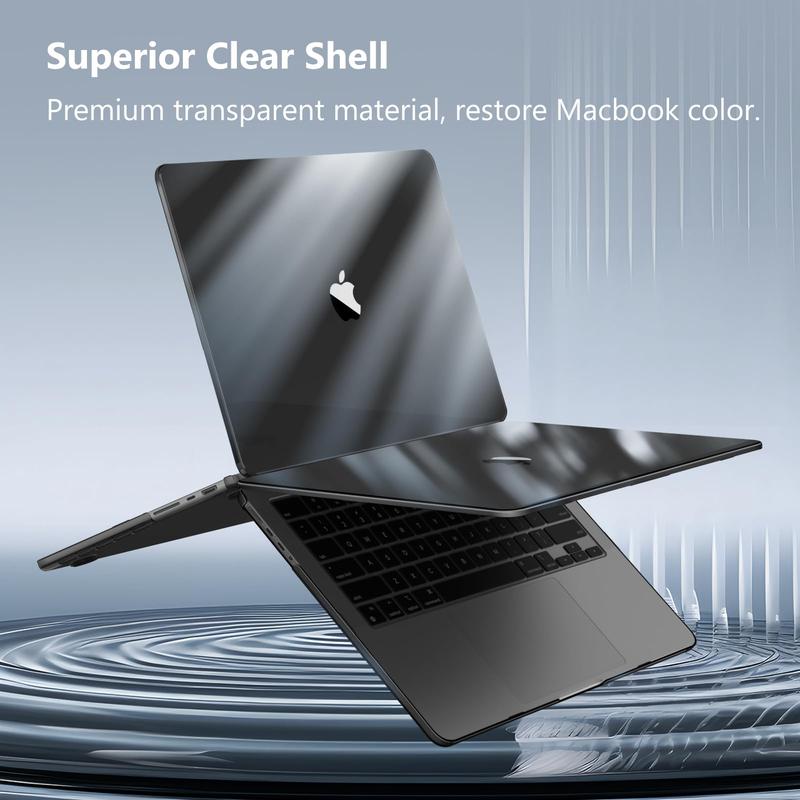 Fintie Crystal Hard Shell Case for MacBook Pro 14 (M5/M4/M3/M2/M1 Chip), Ultra-Slim Transparent Protective Cover for MacBook Pro 14-inch