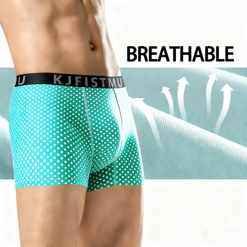 KJFISTMU 10-Piece Men's Boxer Briefs Swim Trunks - Invisible Low-Waist Soft Boxer Briefs, Suitable for Gym, Cycling, and Beach Wear - Comfortable and Breathable