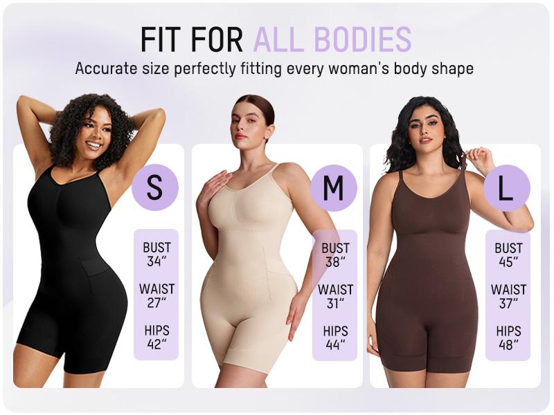 SHECURVE Easyslide Shapewear Tummy Control Butt Lifter Faja Back Pull Down Bodysuit Scruntch with Back Bone Support & Cotton Gusset for Women Postpartum Everyday Summervibes Fajas Body Shaping Underwear #SummerVibes